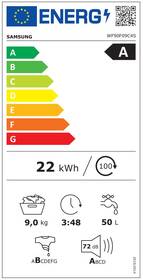 Pračka Samsung WF90F09C4SU4 stříbrná barva
