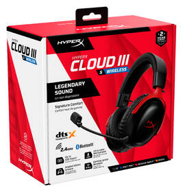 Headset HyperX Cloud III S Wireless černý/červený

 obrázek produktu 9 z 11