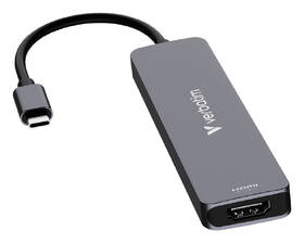 USB Hub Verbatim USB-C Essentials Multiport Hub 7 port - 2x USB 3.2 GEN 1 / HDMI / USB-C PD / USB-C 3.2 Gen 1 šedý

 obrázek produktu 1 z 5