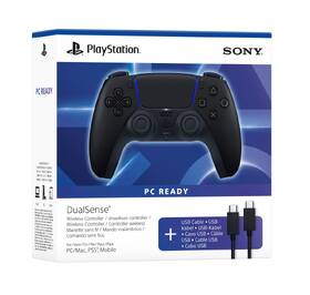 Bezdrátový ovladač Sony DualSense pro PS5 + kabel USB pro PC černý

 obrázek produktu 7 z 7