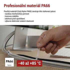 Stahovací pásky EMOS 200×3,5MM, 100KS bílé

 obrázek produktu 6 z 10