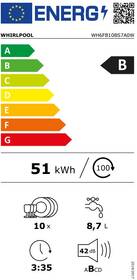 Myčka nádobí Whirlpool WH6FB10BS7A0W bílá barva
