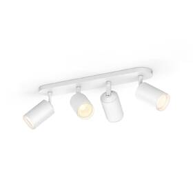 Bodové svítidlo Philips Fugato White and Color Ambiance 4 Spot bílá barva
