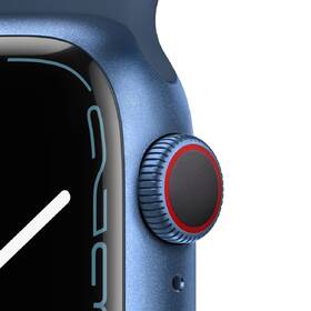 Chytré hodinky Apple GPS + Cellular, 45mm pouzdro z modrého hliníku - hlubokomořsky modrý sportovní řemínek 

 obrázek produktu 1 z 2