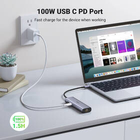 USB Hub UGREEN 7-in-1 4K HDMI USB-C šedý

 obrázek produktu 3 z 8