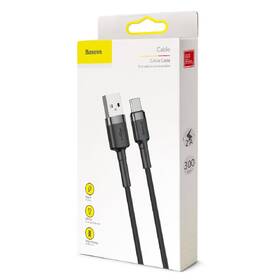 Kabel Baseus Cafule USB/USB-C, 2A, 3m černý/šedý

 obrázek produktu 4 z 4