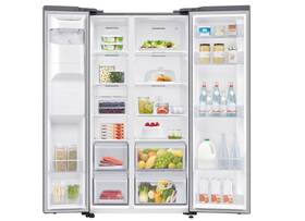 Americká lednice Samsung RS65DG5403S9EO stříbrná barva
