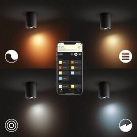 Bodové svítidlo Philips Pillar White Ambiance Spot, bez ovladače černé

 obrázek produktu 2 z 4