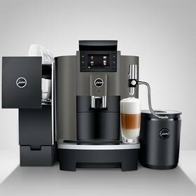 Automatický kávovar Jura W8 Dark Inox šedá barva
