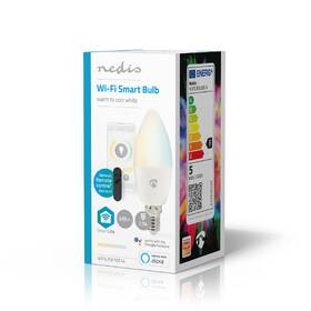 Chytrá žárovka Nedis SmartLife svíčka, Wi-Fi, E14, 470 lm, 4.9 W, Teplá - studená bílá 

 obrázek produktu 7 z 7