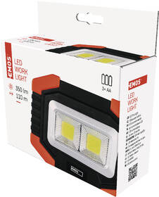 Svítilna EMOS COB LED pracovní, 350 lm, 3× AA černá/oranžová

 obrázek produktu 10 z 11