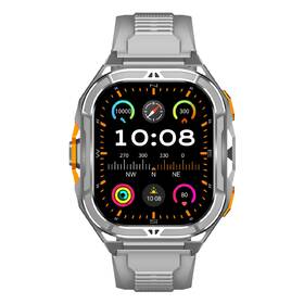 Chytré hodinky ARMODD Titan GPS s kovovým řemínkem + šedý silikonový řemínek stříbrné

 obrázek produktu 3 z 4