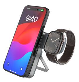 Powerbanka FIXED MagZen 5 Stand, nabíjení Apple Watch, MagSafe, 5000 mAh šedá

 obrázek produktu 1 z 10
