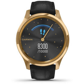 Chytré hodinky Garmin vivomove3 Luxe 24K Gold/Black Leather Band 

 obrázek produktu 1 z 6