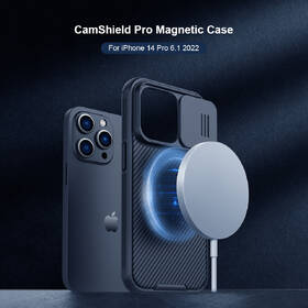 Kryt na mobil Nillkin CamShield PRO Magnetic na Apple iPhone 14 Pro modrý

 obrázek produktu 2 z 5