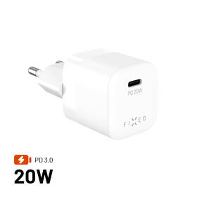 Nabíječka do sítě FIXED Mini, PD 20W, 1xUSB-C bílá

 obrázek produktu 1 z 9