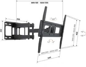 Držák TV Vogel’s UP 653 rameno pro, 40-80", 45 kg černý

 obrázek produktu 2 z 2