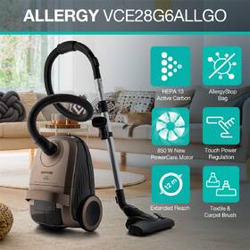 Podlahový vysavač Gorenje VCE28G6ALLGO G600 ALLERGY zlatý

 obrázek produktu 12 z 12