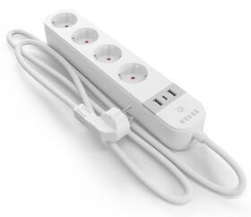 Kabel prodlužovací Tesla PS300, 4x zásuvka/1x USB-C/2x USB-A bílý

 obrázek produktu 1 z 9