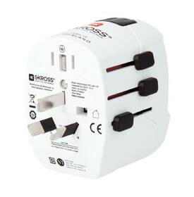 Cestovní adaptér SKROSS pro celý svět, USB/USB-C 45W bílý

 obrázek produktu 4 z 8