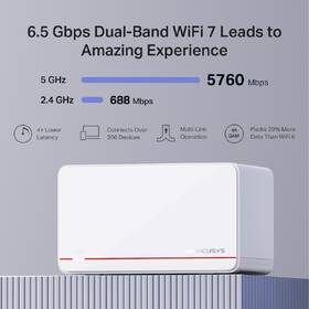 Komplexní Wi-Fi systém Mercusys Halo H37BE (2 ks) bílý

 obrázek produktu 4 z 9