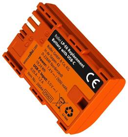 Baterie Rollei USB-C LP-E6 oranžová

 obrázek produktu 1 z 2