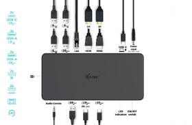 Dokovací stanice i-tec USB 3.0/USB-C/Thunderbolt 3 Professional Dual 4K Display Station Gen2, PD 100W 

 obrázek produktu 3 z 4
