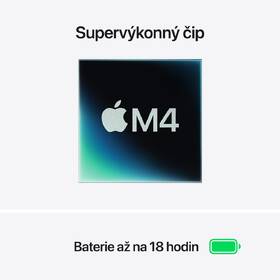 Notebook Apple CTO 15" M4 10× GPU, 32GB, 2TB, CZ - hvězdně bílý 

