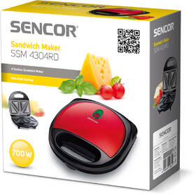 Sendvičovač Sencor SSM 4304RD 

 obrázek produktu 3 z 3