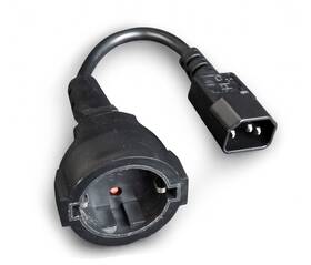 Kabel Gembird CABLEXPERT C14 (M) / schuko (F), 15 cm 

 obrázek produktu 1 z 2