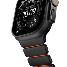 Řemínek NOMAD Stratos Titanium FKM na Apple Watch 45/46/49 mm černý/oranžový

 obrázek produktu 7 z 12