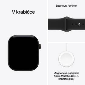 Chytré hodinky Apple GPS 42 mm černý hliník, černý sportovní řemínek - M/L 

 obrázek produktu 6 z 6