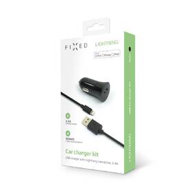 Adaptér do auta FIXED 1x USB, 2,4A + Lightning kabel černý

 obrázek produktu 4 z 4