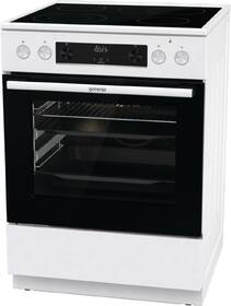 Sklokeramický sporák Gorenje GECS6C70WPA bílá barva
