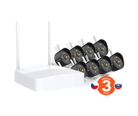 Kamerový systém Tenda K8W-3TC, 8x kamera, noční svícení černá barva

