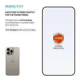 Tvrzené sklo FIXED Armor s Anti-dust aplikátorem a AR vrstvou na Apple iPhone 16 Pro Max černé

 obrázek produktu 2 z 11