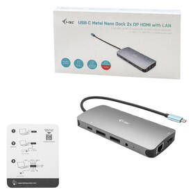 Dokovací stanice i-tec USB-C Metal Nano 3x Display Docking Station , PD 100 W 

 obrázek produktu 4 z 8
