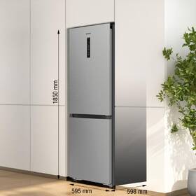 Chladnička s mrazničkou Gorenje NRK61C61X4WFE nerez
