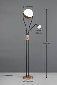 Stojací lampa TRIO CHRIS, LED hnědá

 obrázek produktu 8 z 8