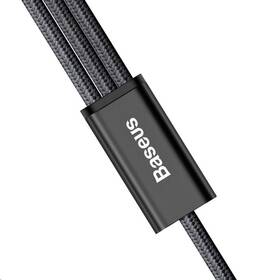 Kabel Baseus Rapid Series 3v1, USB/Micro USB, Lightning, USB-C, 1,2m černý

 obrázek produktu 4 z 4