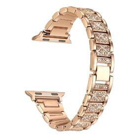 Řemínek WG extra, kovový, na Apple Watch 42/44/45/49 mm + adapter - rose gold 

 obrázek produktu 2 z 4