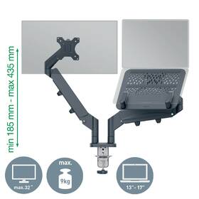Držák Leitz Ergo na 1 monitor a laptop, 17" až 32", nosnost 9 kg šedý

 obrázek produktu 1 z 8