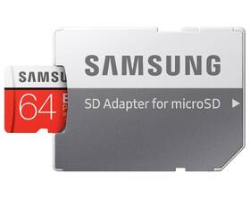 Paměťová karta Samsung 64GB Class 10 UHS-I (R100/W20) + SD adaptér 

 obrázek produktu 1 z 2