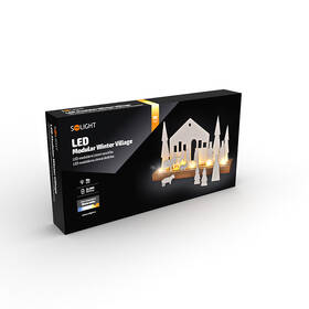 LED dekorace Solight zimní vesnička, modulární, 14 prvků, 10x LED, 2x AAA 

 obrázek produktu 5 z 5