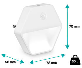 Noční světlo Connect IT Sparkle 2 bílé

 obrázek produktu 4 z 5