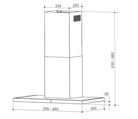 Odsavač par Faber TSPG GLASS X/BK A60 nerez/sklo

 obrázek produktu 3 z 3