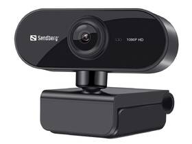 Webkamera Sandberg Webcam Flex 1080P HD černá barva
