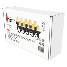 Party osvětlení EMOS 100 LED řetěz - 10x párty žárovky, 4,5 m, venkovní i vnitřní, vintage 

 obrázek produktu 5 z 5