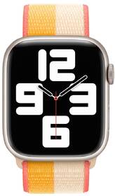 Řemínek Apple 45mm oranžovožlutý / bílý provlékací sportovní řemínek 

 obrázek produktu 2 z 2