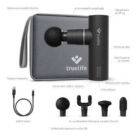 Masážní pistole TrueLife RelaxGun G6 Metal černá

 obrázek produktu 2 z 10